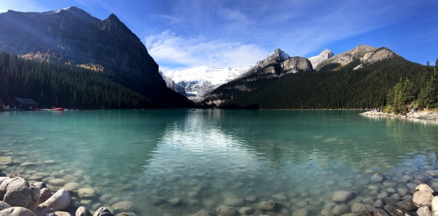 The beautiful Lake Louise in Banff National Park.
