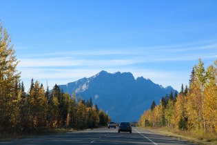 Views of the drive from Calgary into Canmore and Banff.
