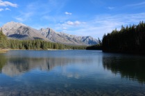 Johnson Lake along the Lake Minnewanka Sceinc Loop in Banff National Park.