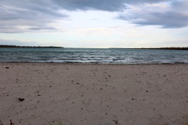 View Clearwater Lake from Sunset Beach in Clearwater Provincial Park in Manitoba.