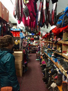 Winter clothing shopping at Weaver and Devore in Yellowknife, NT. This tiny shop located above a convenience store in Old Town is a one stop shop for some of the best (and most expensive) Canadian-made winter gear including brands Canada Goose and Outdoor Survival Canada.